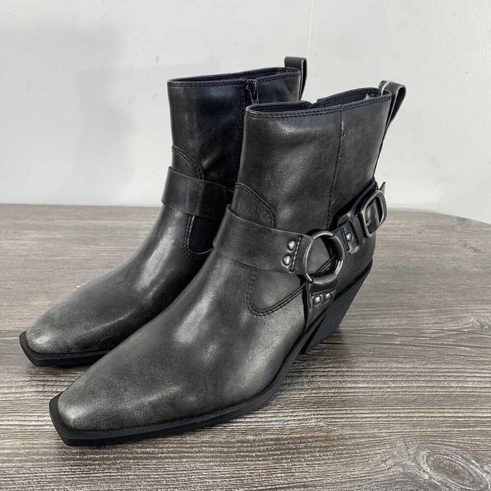 New! Frye And Co Kehlani Boots Womens Size 6M Black‎ Ankle Western Block Heel